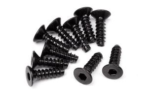 HPI Racing  TP. FLAT HEAD SCREW M3x10mm (HEX SOCKET/10pcs) 94304