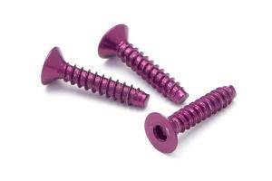 Hpi Racing Aluminium Tp Flat Head Screw 3 X 15Mm (Hex Socket/Purple/5Pc) Z079