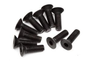 Hpi Racing Flat Head Screw M3X10Mm(Hex Socket/10Pcs) Z083