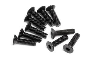 HPI Racing  Flat Head Screw M3X12mm (Hex Socket/10Pcs) Z084