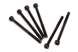 CAP HEAD SCREW M3X42MM (BLACK/6PCS)