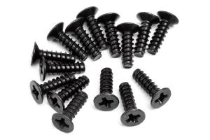 Countersunk Cross Head Self-Tapping Screw M3x10mm (15Pcs)