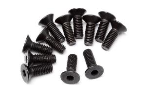 Flat Head Screw M4x12mm 12 Pcs