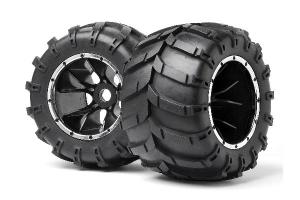 Maverick Mounted Wheels and Tyres 2 Pcs (Blackout MT) MV24107