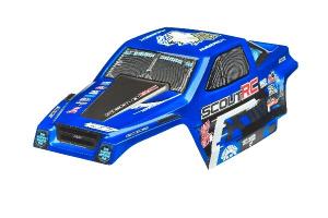 PAINTED SCOUT RC BODYSHELL BLUE W/DECALS