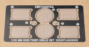 Tamiya 1/35 King Tiger Photo Etched Grille Set lisätarvike