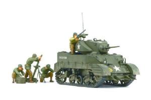 Tamiya 1/35 U.S. M5A1 with 4 figures pienoismalli