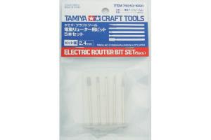 Tamiya Electric Router Bit Set 2,4mm 5pcs poranteräsarja