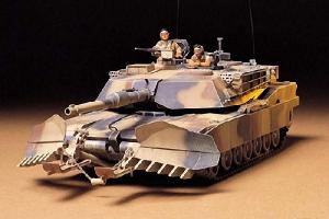 Tamiya 1/35 M1A1 Abrams W/Mine Plow pienoismalli