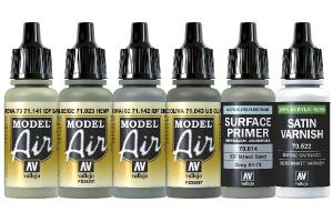 Model air set, IDF COLORS 6X17ML