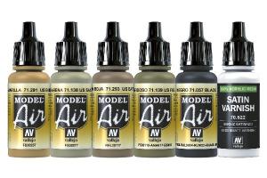Model air set, Merdc Desert Colors 6X17ml