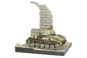 SCENICS DIORAMA BASES 15X15GERMAN RUINED BUILDING 