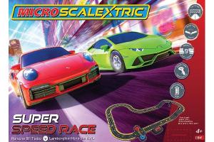 Micro Super Speed Race Set Lamborghini vs Porsche