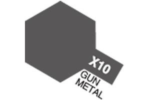 Tamiya Acrylic Mini X-10 Gun Metal akryylimaali
