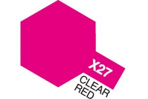 Tamiya Acrylic Mini X-27 Clear Red akryylimaali