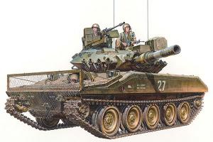 Tamiya 1/35 U.S. Airborne Tank M551 Sheridan pienoismalli