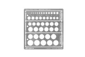 Tamiya Modeling Template (Round, 1-12.5mm) sapluuna