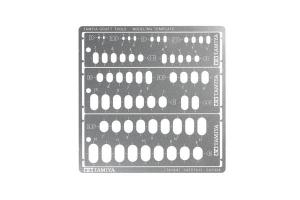 Tamiya Modeling Template (Rounded Rectangles, 1-6mm) sapluuna