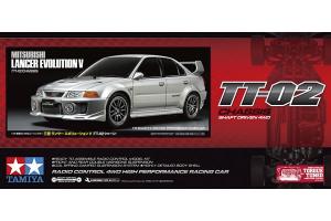 Tamiya 1/10 R/C Mitsubishi Lancer Evolution V (TT-02) rc-auto