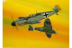 1:72 COMBAT SET BF109G-10 & SPITFIRE MK.V
