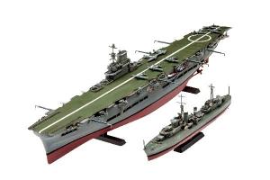 1:720 HMS Ark Royal & Tribal Class Destroyer