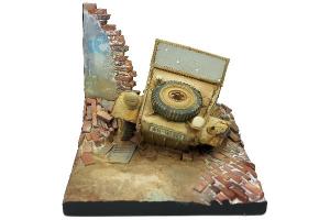 1/35 Diorama Base, Kubelwagen Front 7x7x6cm 