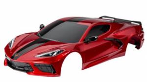 Traxxas Body Corvette Stingray Red Complete TRX9311R