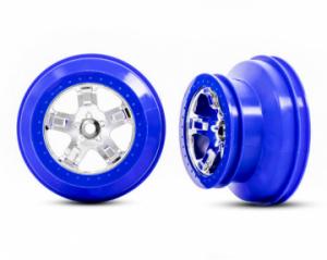 Traxxas Wheels SCT Chrome-Blue 2.2/3.0" 2WD Front (2) TRX5870A