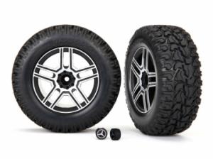 Traxxas Tires & Wheels 2,6" Crawler Mercedes G500 (Requires Stub Axle #8255A) TRX8872