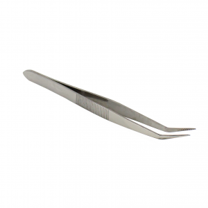 4.5" Stainless Curved Point Tweezer