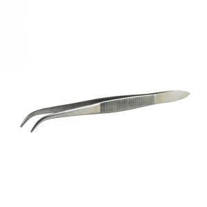 4.5" Stainless Curved Point Tweezer