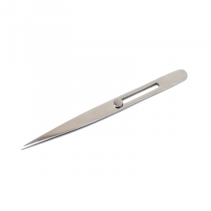 4.75" Stainless Steel Slide Lock Pointed Tweezer