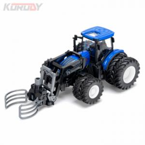 Tractor with double wheels and bale clamp RC RTR 1:24