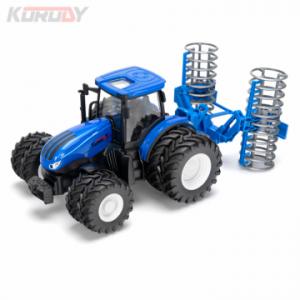Tractor with double wheels and flattener RC RTR 1:24