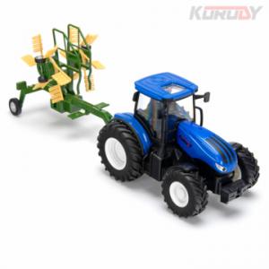 Tractor with haytedder RC RTR 1:24