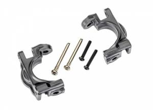 Traxxas Caster Blocks (C-Hub) HD Gray L+R (for Upgrade Kit #9080) TRX9032-GRAY