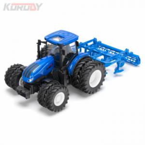 Tractor w. double wheels and comb. land grader RC RTR 1:24