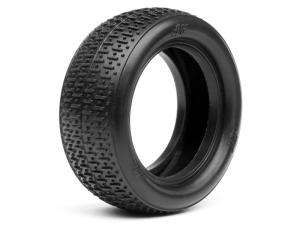 HPI Racing  HB FULLSLOT TIRE (2pcs/White/2wd Front) 67783