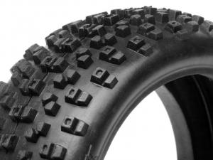 HPI Racing  HB PROTO TIRE (RED/ 1/8 BUGGY) 67744