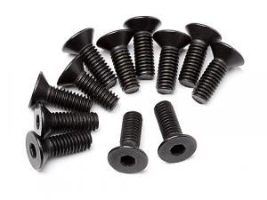 Flat Head Screw M4x12mm 12 Pcs