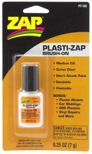 Plasti-ZAP 1/4oz 7gr Brush-On liima