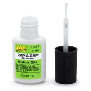 ZAP CA+ 1/4 oz 7gr Brush-On Green liima