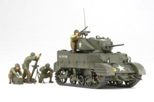 Tamiya 1/35 U.S. M5A1 with 4 figures pienoismalli