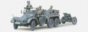 Tamiya 1/35 Krupp Protze 1ton (6x4) w/ Pak pienoismalli