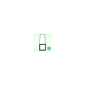 Square-tube 9.5x9.5x350 mm (2 kpl)