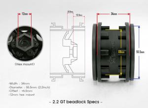 GMade 2.2 GT beadlock wheels (2)