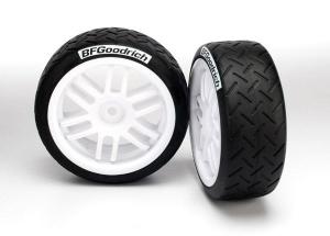 Traxxas Tires & Wheels BFGoodrich/Rally White 1/16 (2) TRX7372