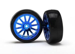Tires & Wheels Slicks/12-Spoke Blue LaTrax Rally (2)