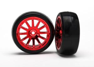 Tires & Wheels Slicks/12-Spoke Red LaTrax Rally (2)