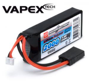 Li-Po Akku 2S 7,4V 2000mAh 25C TRX-liitin